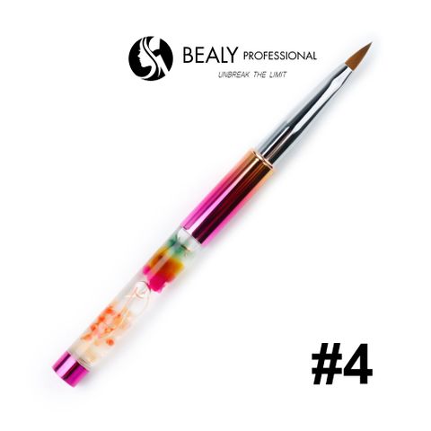  CỌ ĐẮP BỘT LÔNG CHỒN ĐẦU ÂU CÁN TITAN HOA NGŨ SẮC 