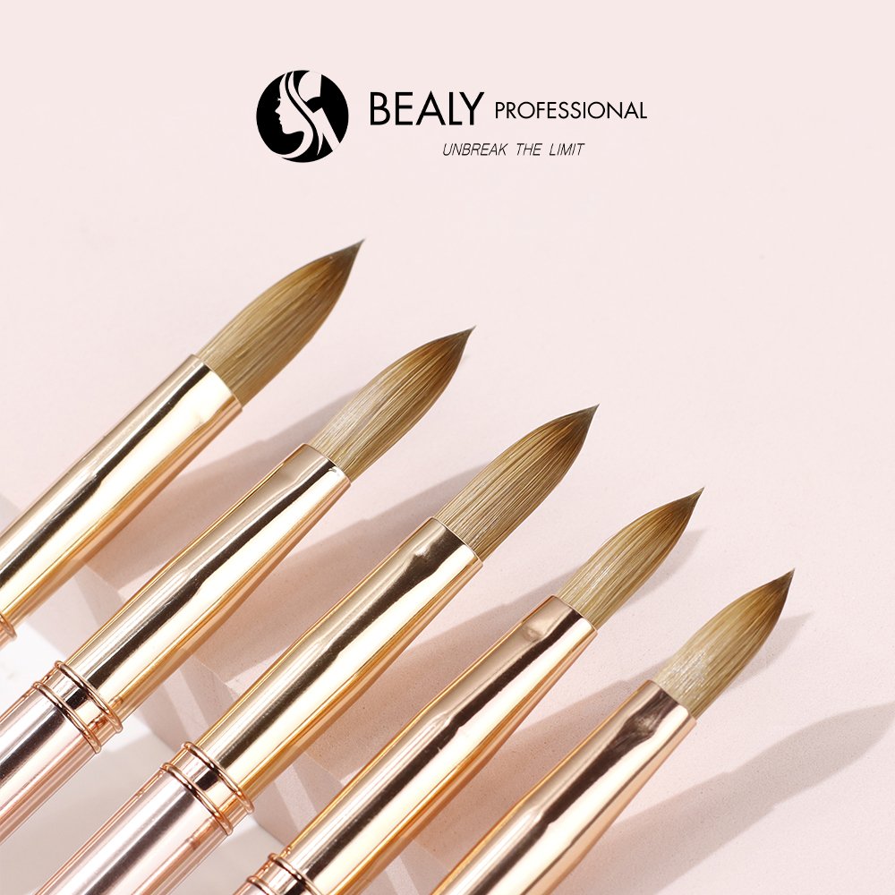 CỌ ĐẮP BỘT LÔNG CHỒN ĐẦU ÂU VỎ NHÔM ÁNH ĐỒNG PURE