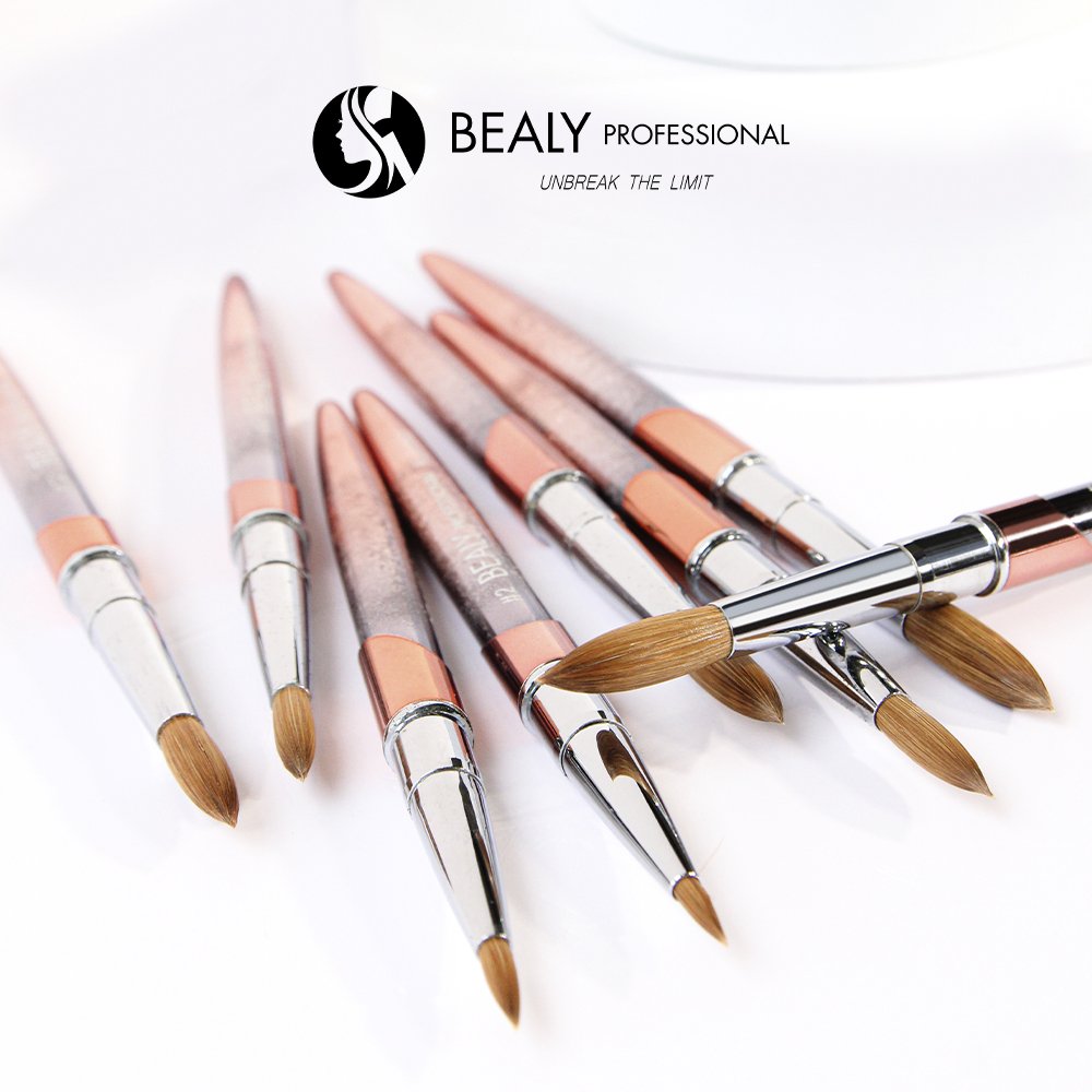 CỌ ĐẮP BỘT LÔNG CHỒN ĐẦU Á HOA TUYẾT NÂU PURE