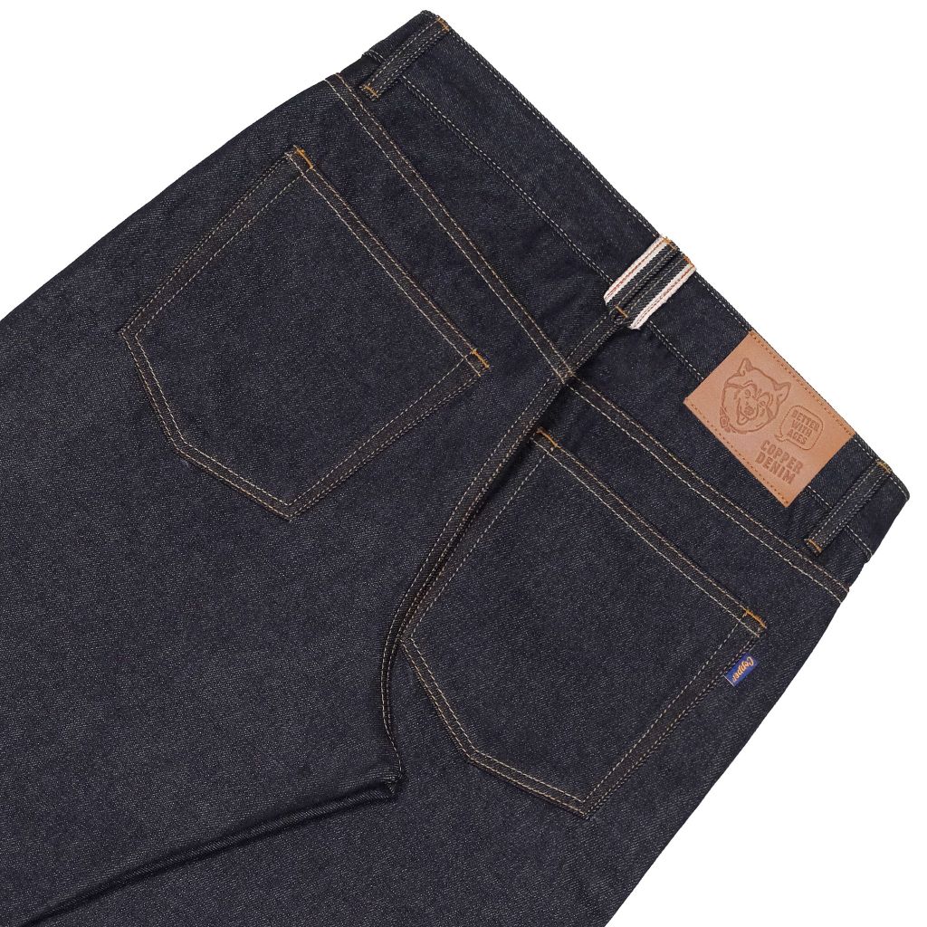 14.5oz Dark Blue / Raw Selvedge Denim - Straight Pants