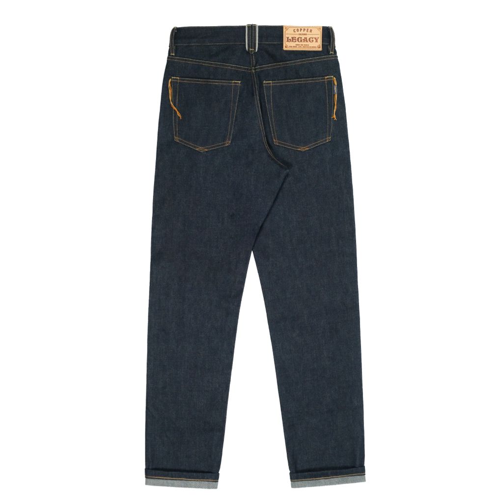 OG Slim - KURABO 19 Oz - Prime Blue - Raw Selvedge Denim - Silver Button - Japanese Fabric