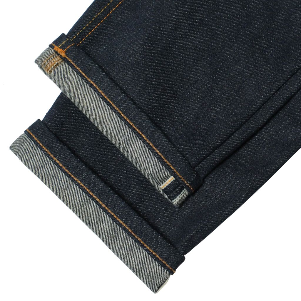 OG Slim - KURABO 19 Oz - Prime Blue - Raw Selvedge Denim - Silver Button - Japanese Fabric