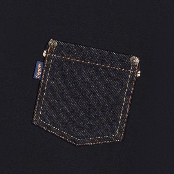  Red Selvedge Pocket Tee - Copper Denim 