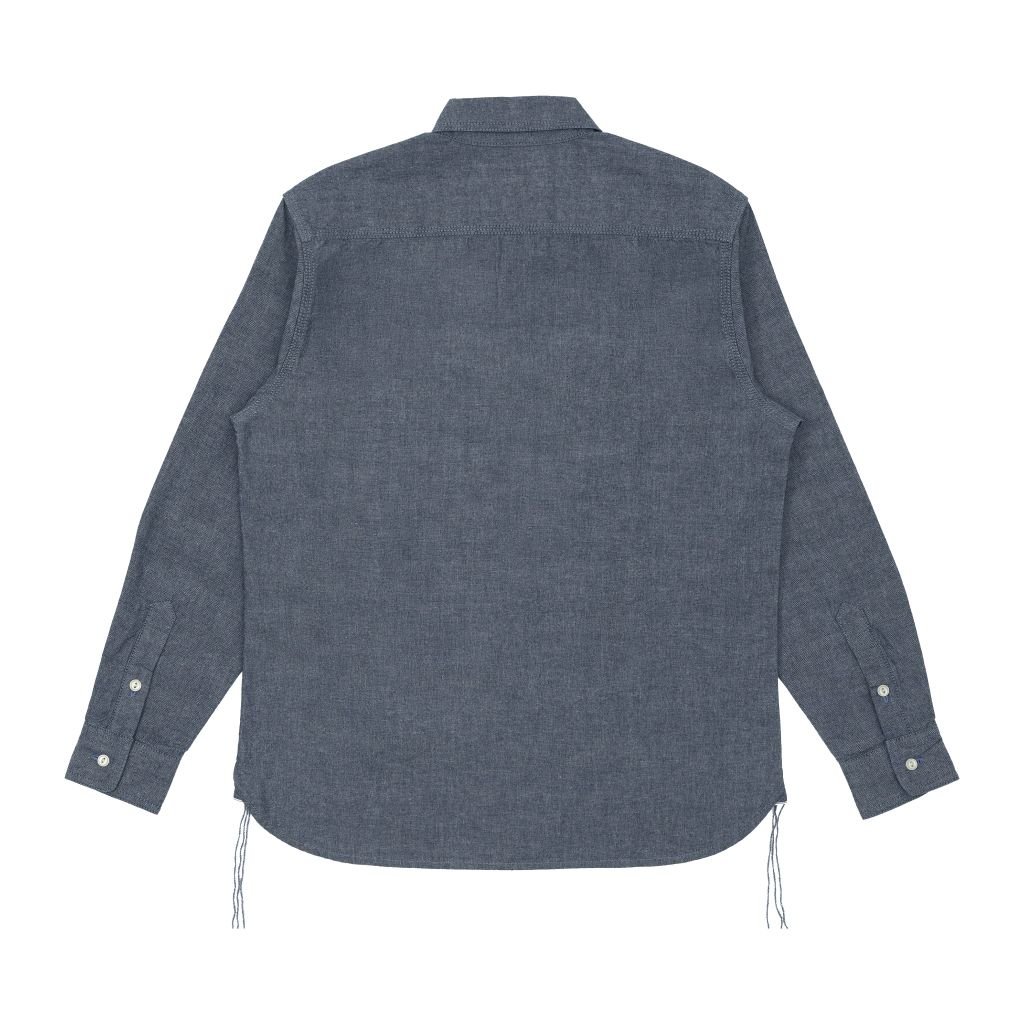8 Oz - Chambray - One Washed - Selvedge Denim Shirt / Tay dài