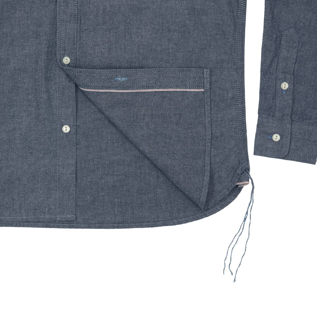 8 Oz - Chambray - One Washed - Selvedge Denim Shirt / Tay dài