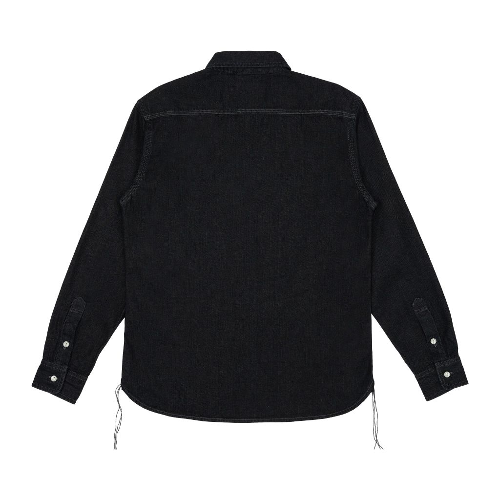10 Oz - Black - One Washed - Denim Shirt / Tay dài