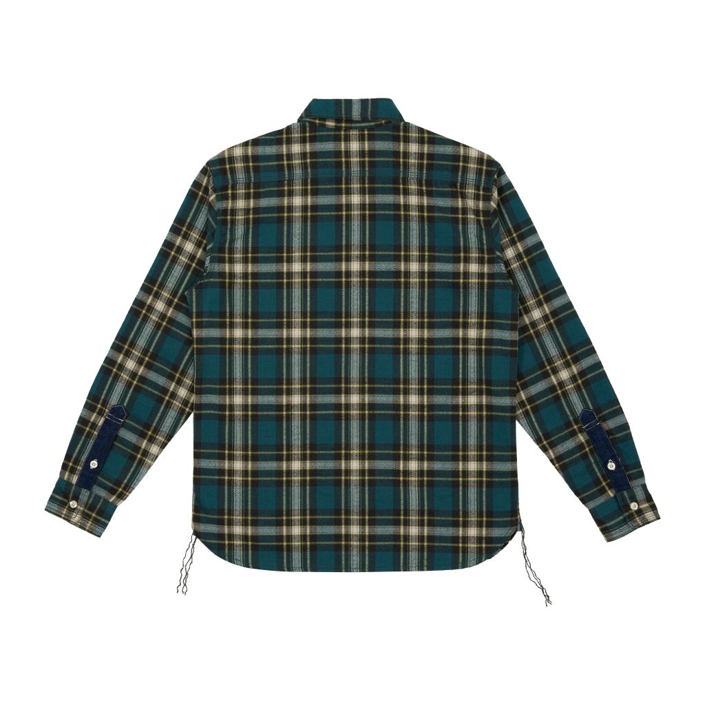 Indigo Green Checked Flannel Shirt