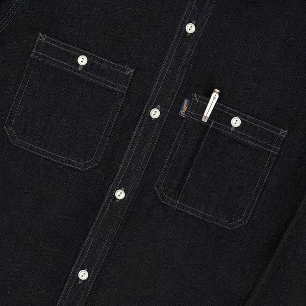  10 Oz - Black - One Washed - Denim Shirt / Tay dài 