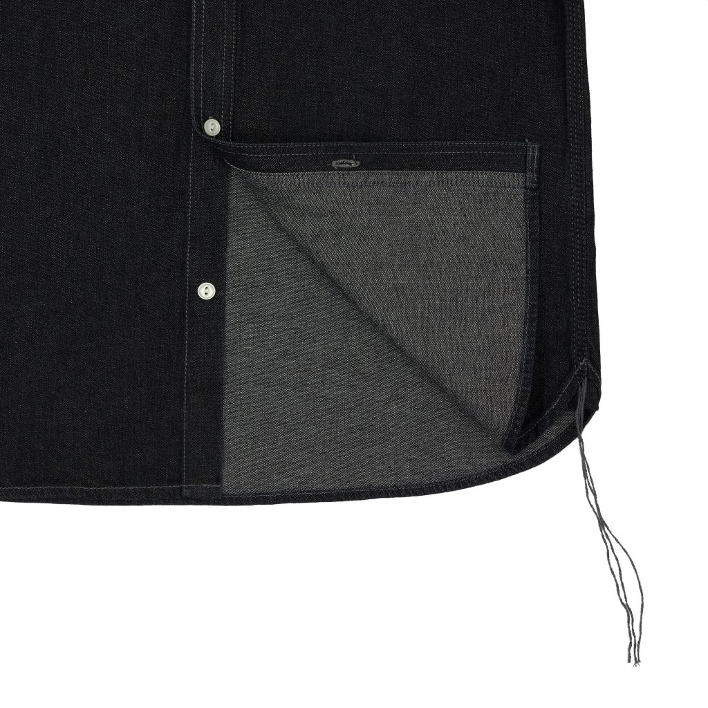 10 Oz - Black - One Washed - Denim Shirt / Tay dài