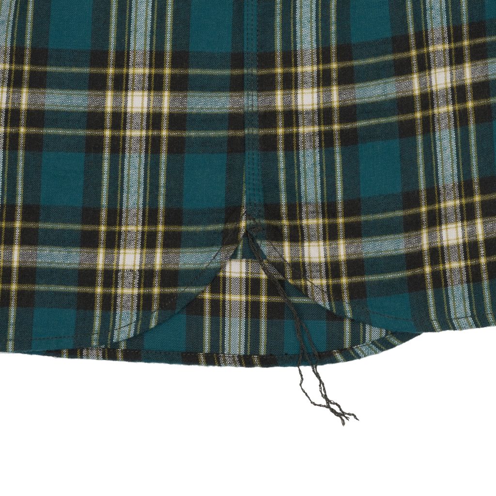 Indigo Green Checked Flannel Shirt