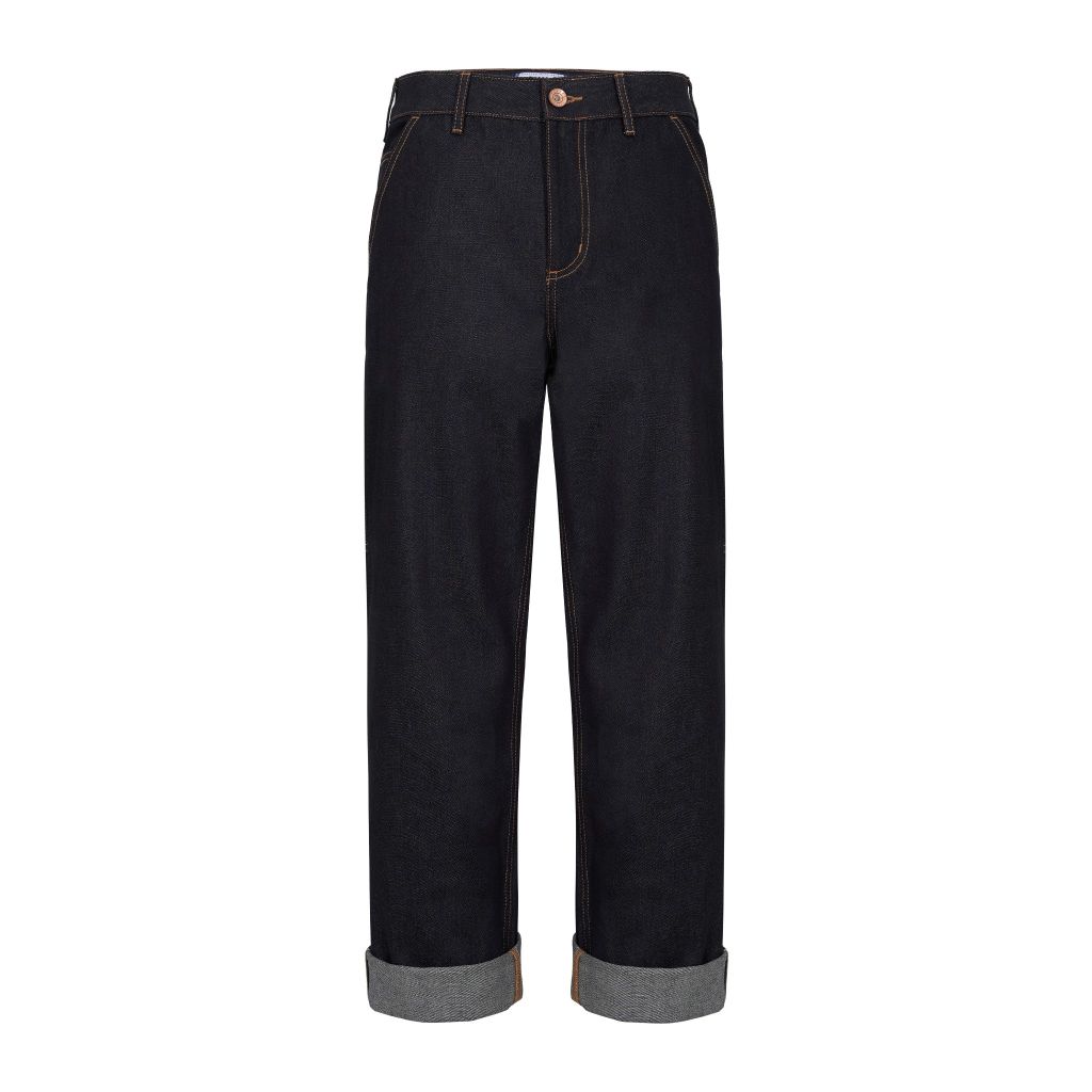 Relax - 14.5 Oz - Diamond Blue - Raw Selvedge Denim Work Pants