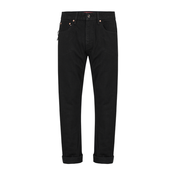  OG Slim  - 15 Oz - All Black - One Washed Selvedge Denim Pants 