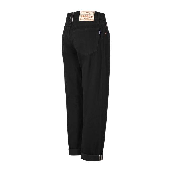  OG Slim  - 15 Oz - All Black - One Washed Selvedge Denim Pants 