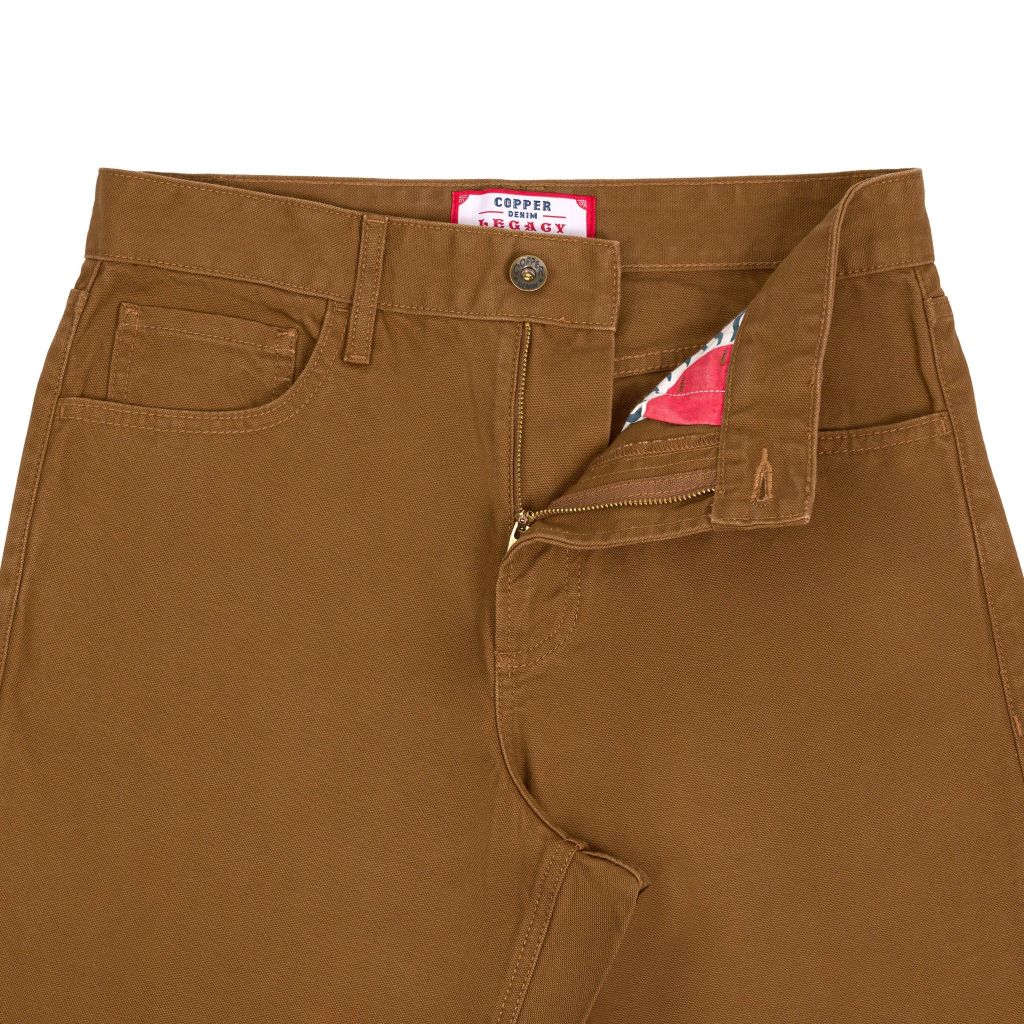 Straight - 11 Oz Brown Canvas Pants