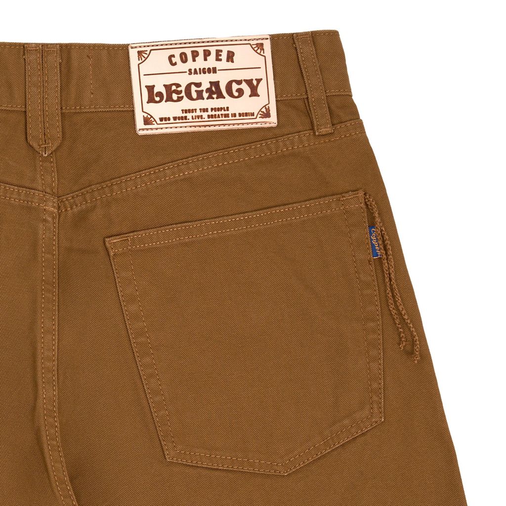 Straight - 11 Oz Brown Canvas Pants