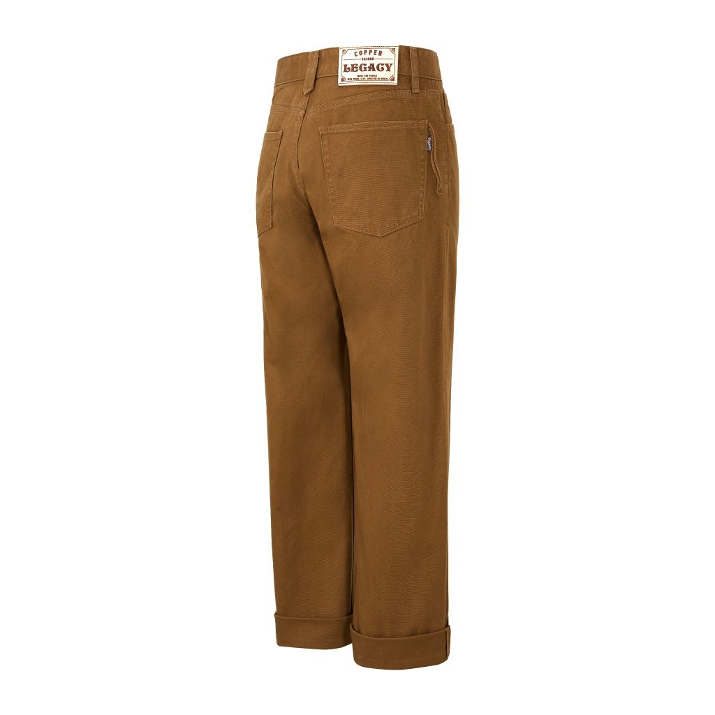 Straight - 11 Oz Brown Canvas Pants