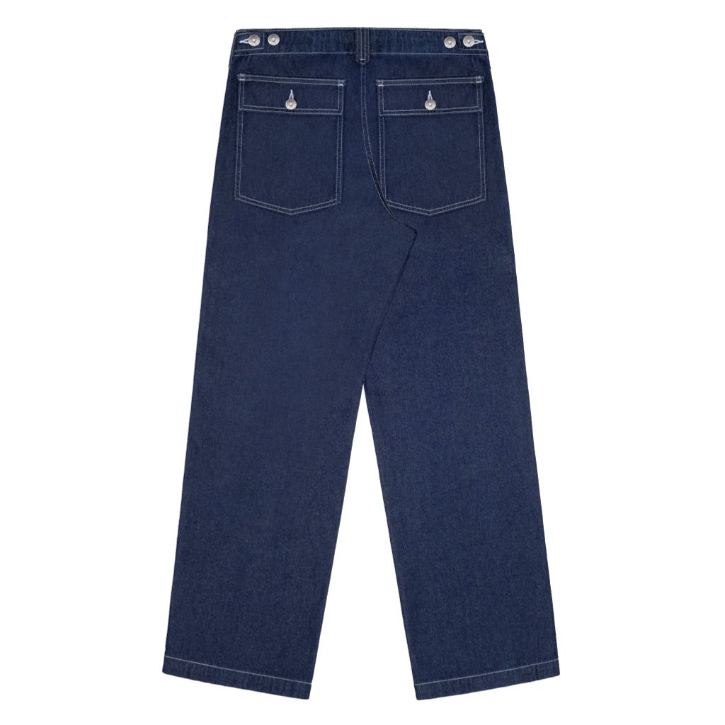 Military Indigo Blue Denim / Relax Pants