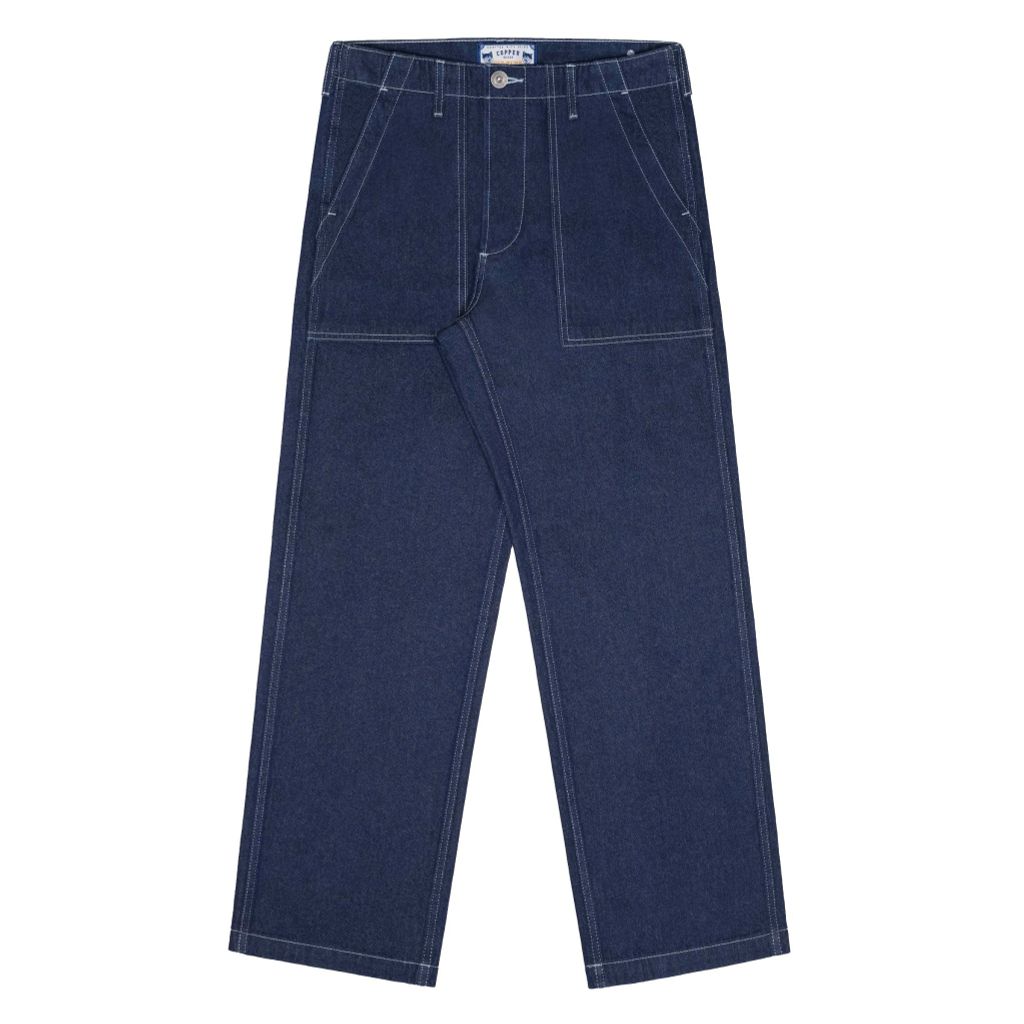 Military Indigo Blue Denim / Relax Pants