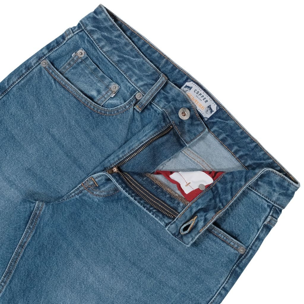 OG Slim - 12.5 Oz - Light Blue - Washed Selvedge Denim Pants