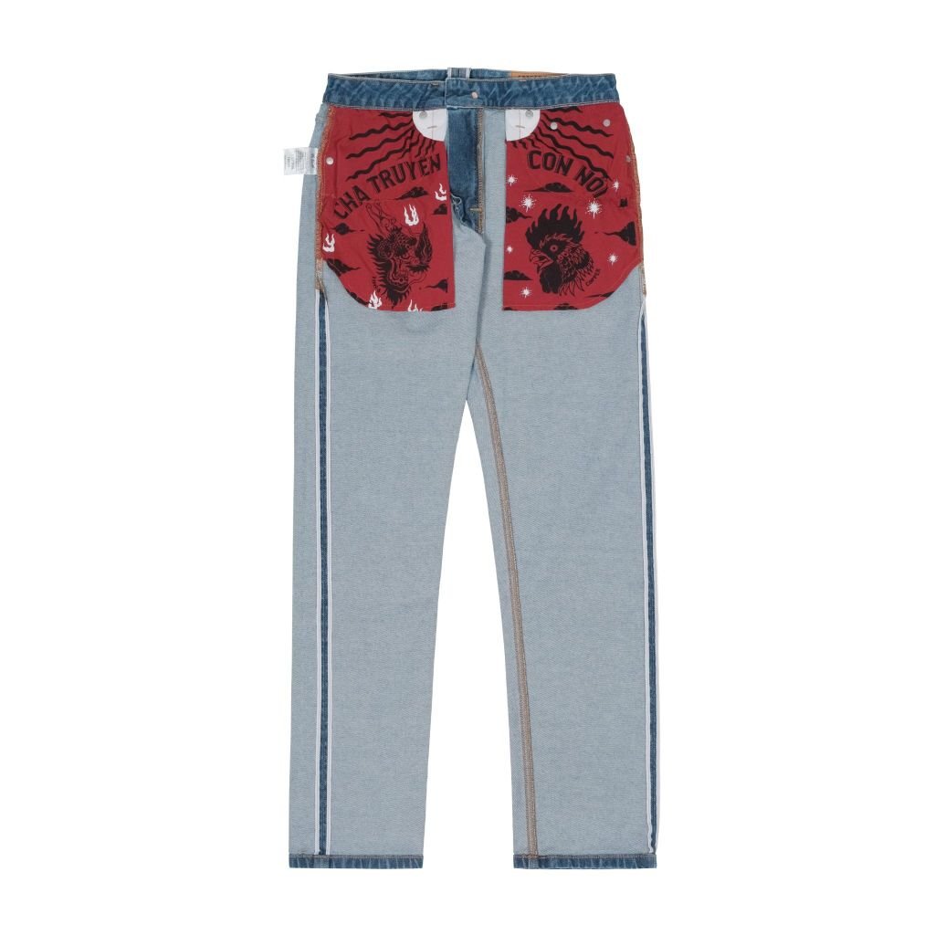 OG Slim - 12.5 Oz - Light Blue - Washed Selvedge Denim Pants