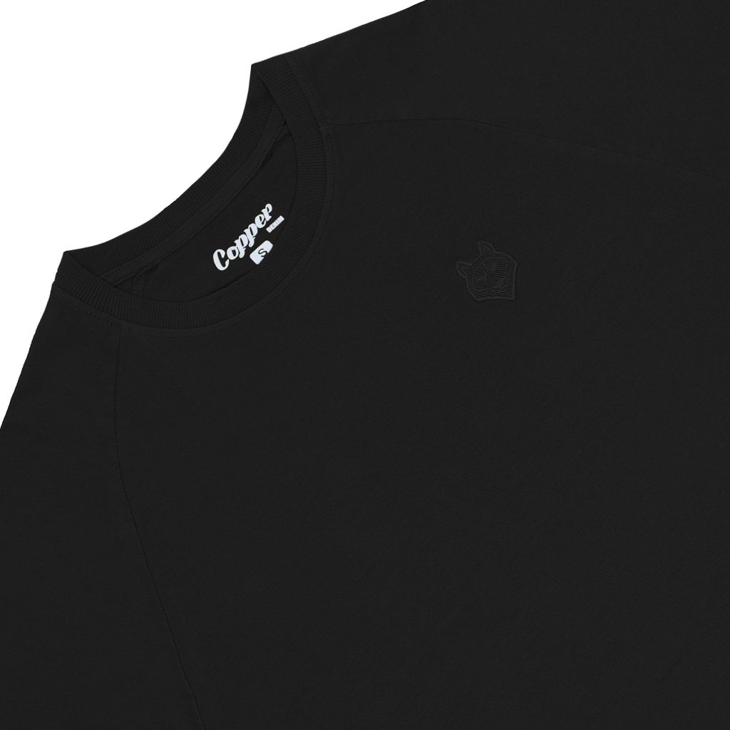 Raglan Logo Copper Tee - Phantom Black