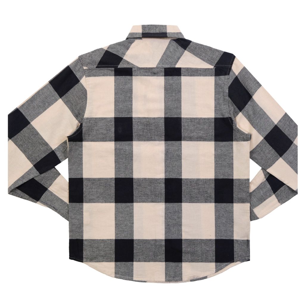 Retro Checked Flannel Shirt