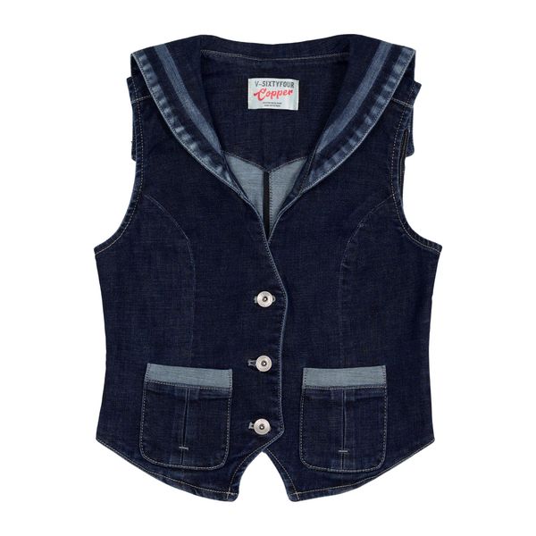  [NỮ - COPPER x V-64] / Gile Women's - 11 Oz - Mid Blue - Washed Ghile Denim 