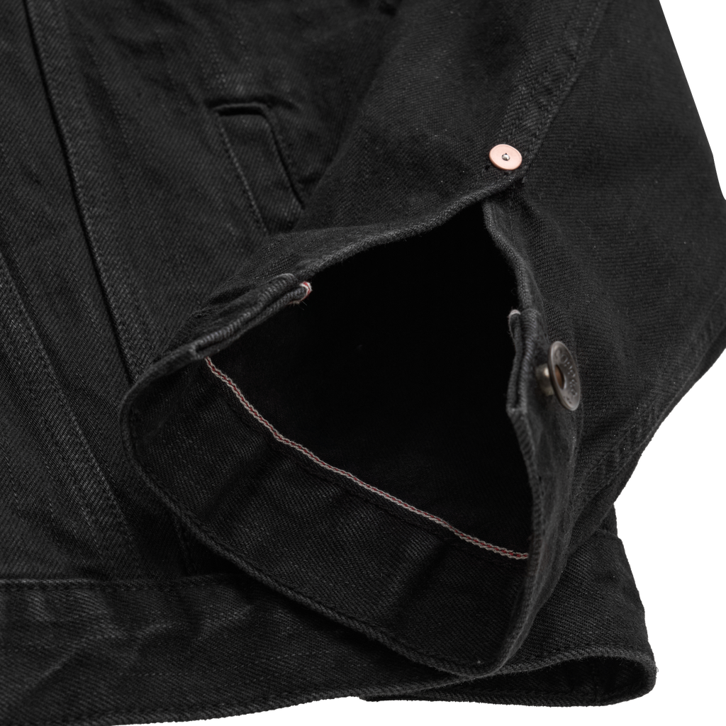 Type III - 15 Oz - All Black - One Washed Selvedge Denim Jacket