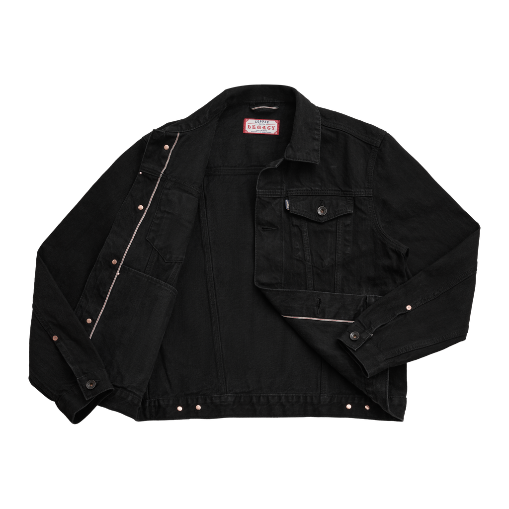 Type III - 15 Oz - All Black - One Washed Selvedge Denim Jacket