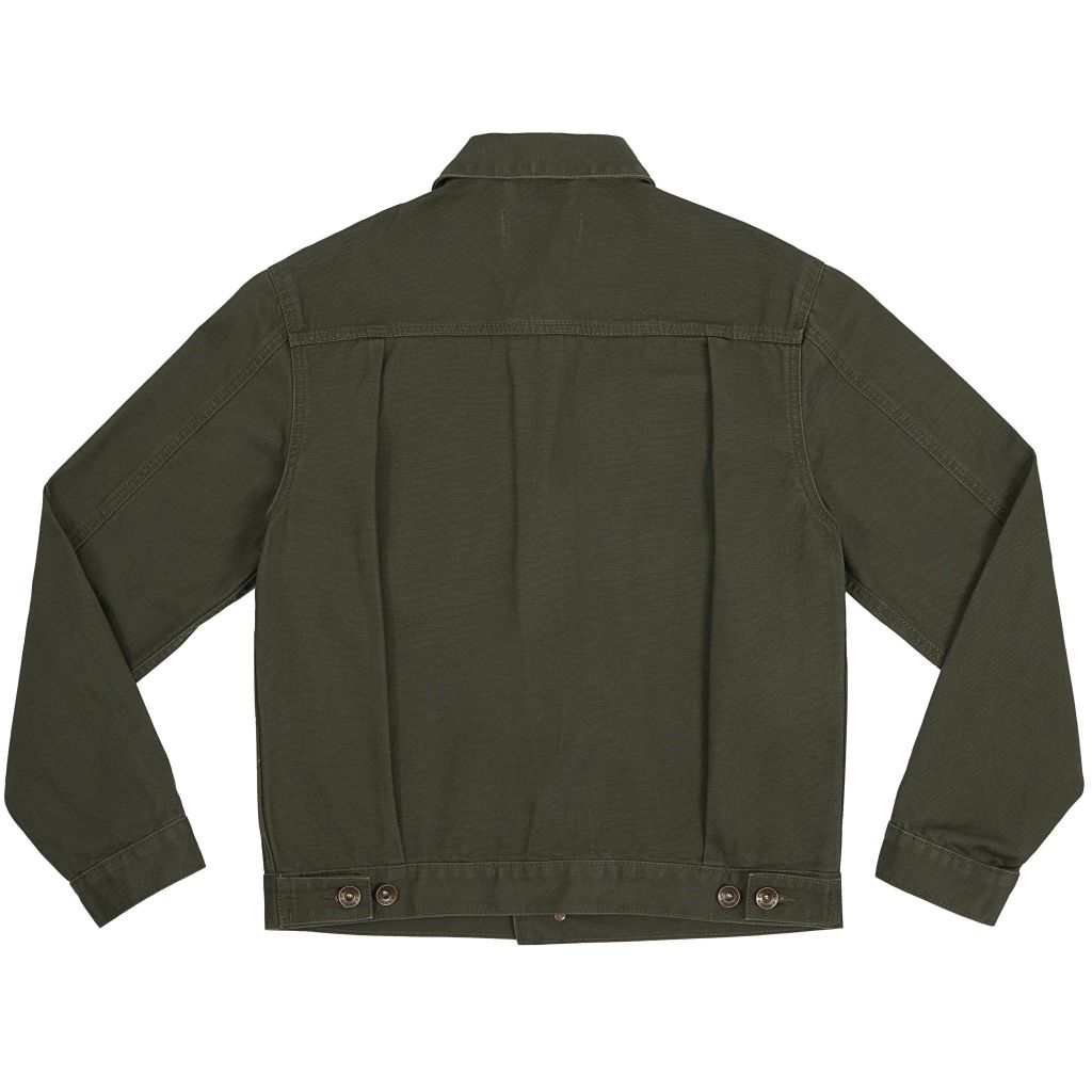 Type II - 11 Oz - OLIVE Canvas - One Washed Denim Jacket