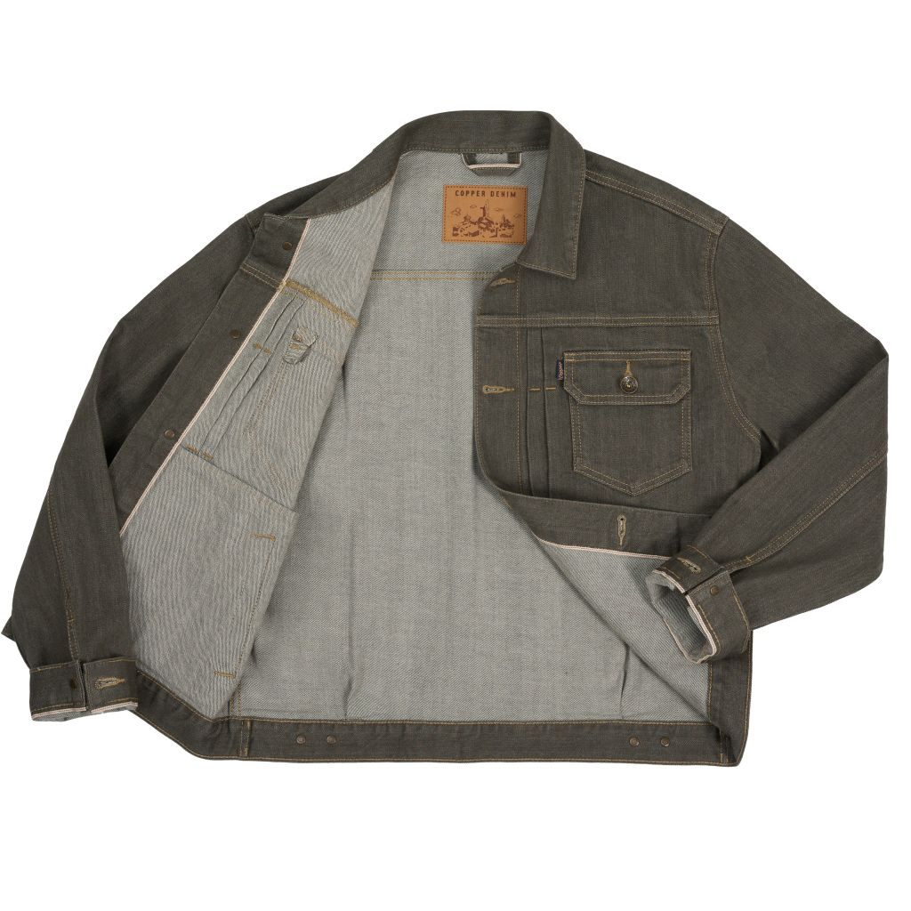 Type II - 13.5 Oz - Grey - One Washed Selvedge Denim Jacket