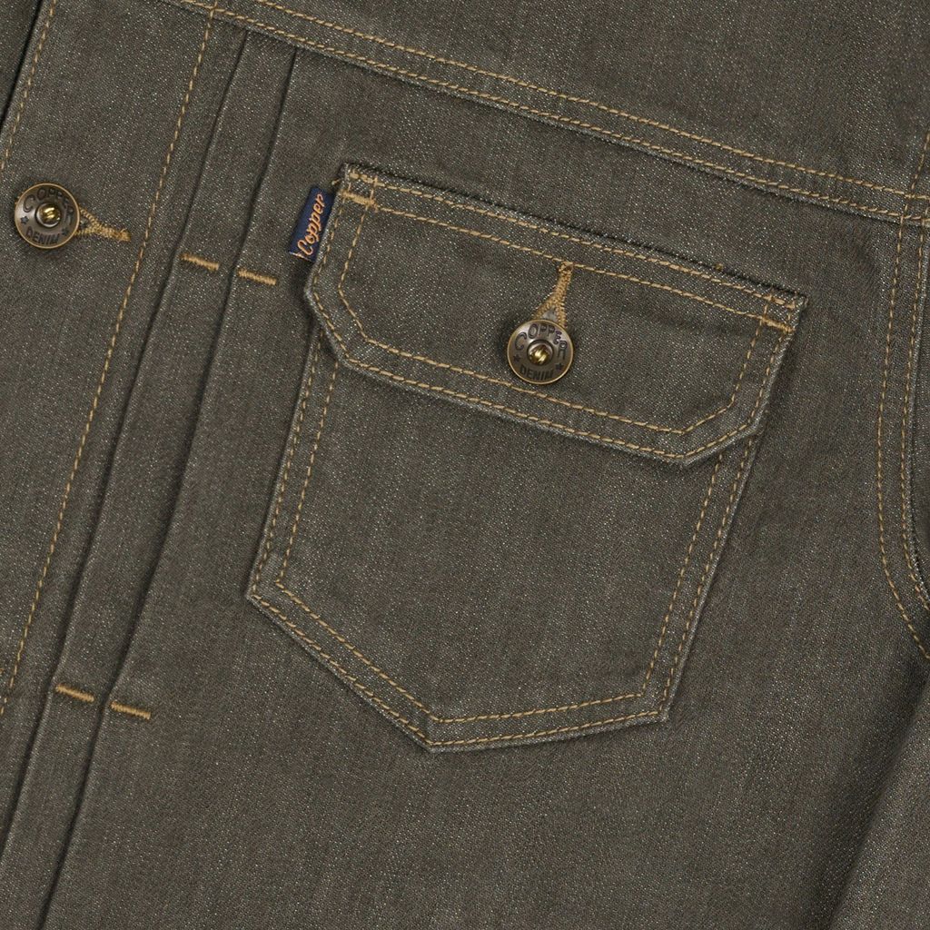13.5oz Grey Type II Onewash Selvedge Denim / Regular Jacket