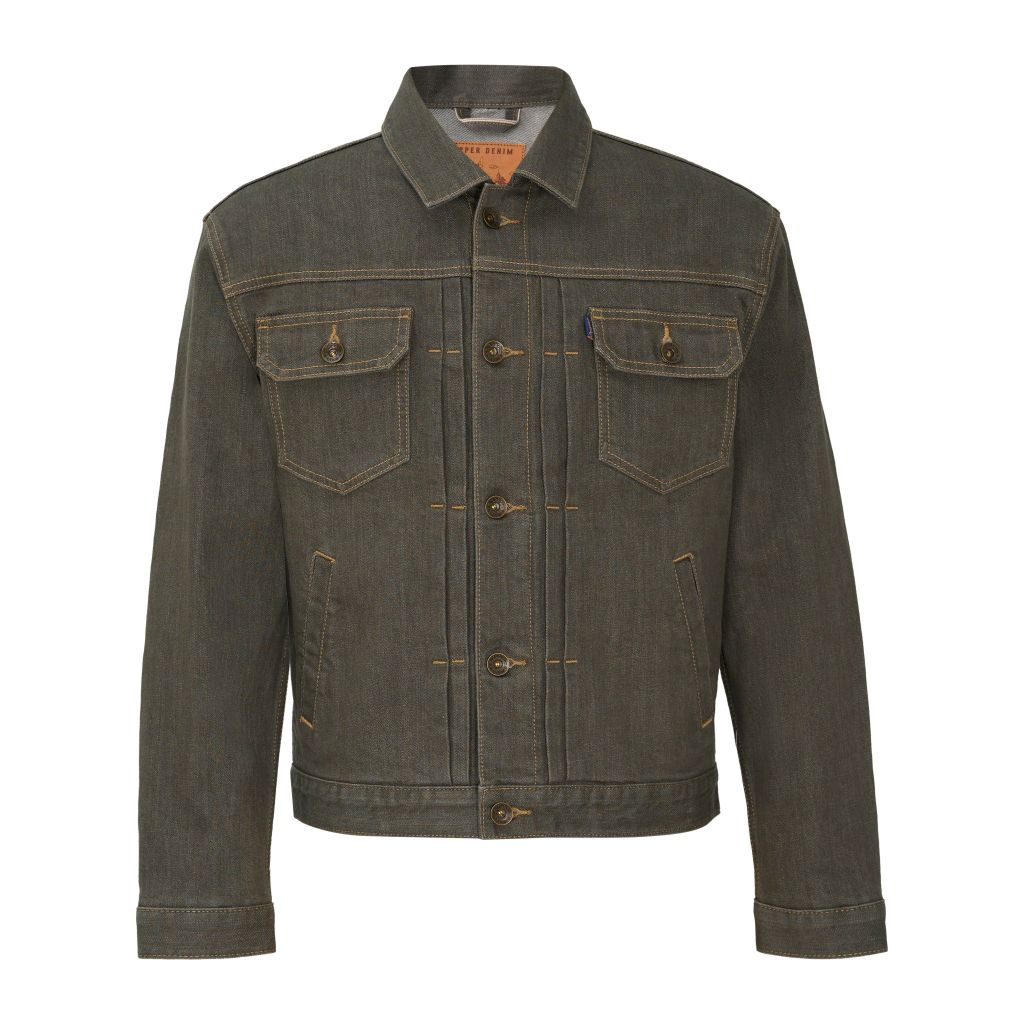 Type II - 13.5 Oz - Grey - One Washed Selvedge Denim Jacket