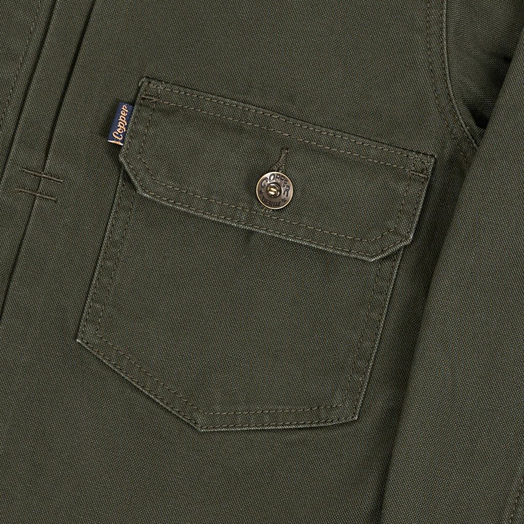 11oz OLIVE Canvas Type II Onewash / Regular Jacket