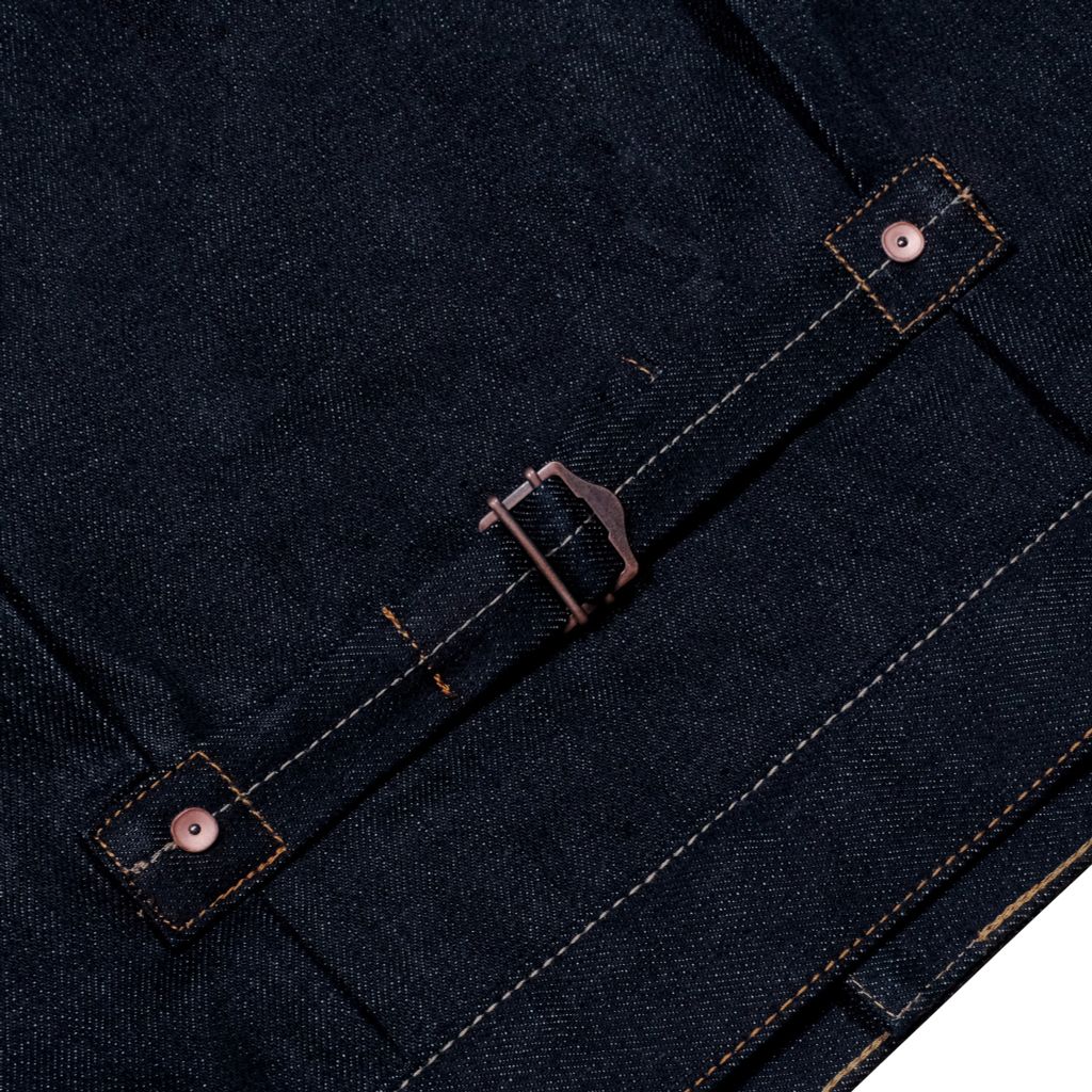 KURABO 19oz Type 1 Prime Blue Raw Selvedge Denim / Regular Jacket / Japanese Fabric