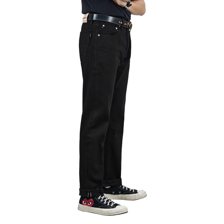 OG Slim  - 15 Oz - All Black - One Washed Selvedge Denim Pants