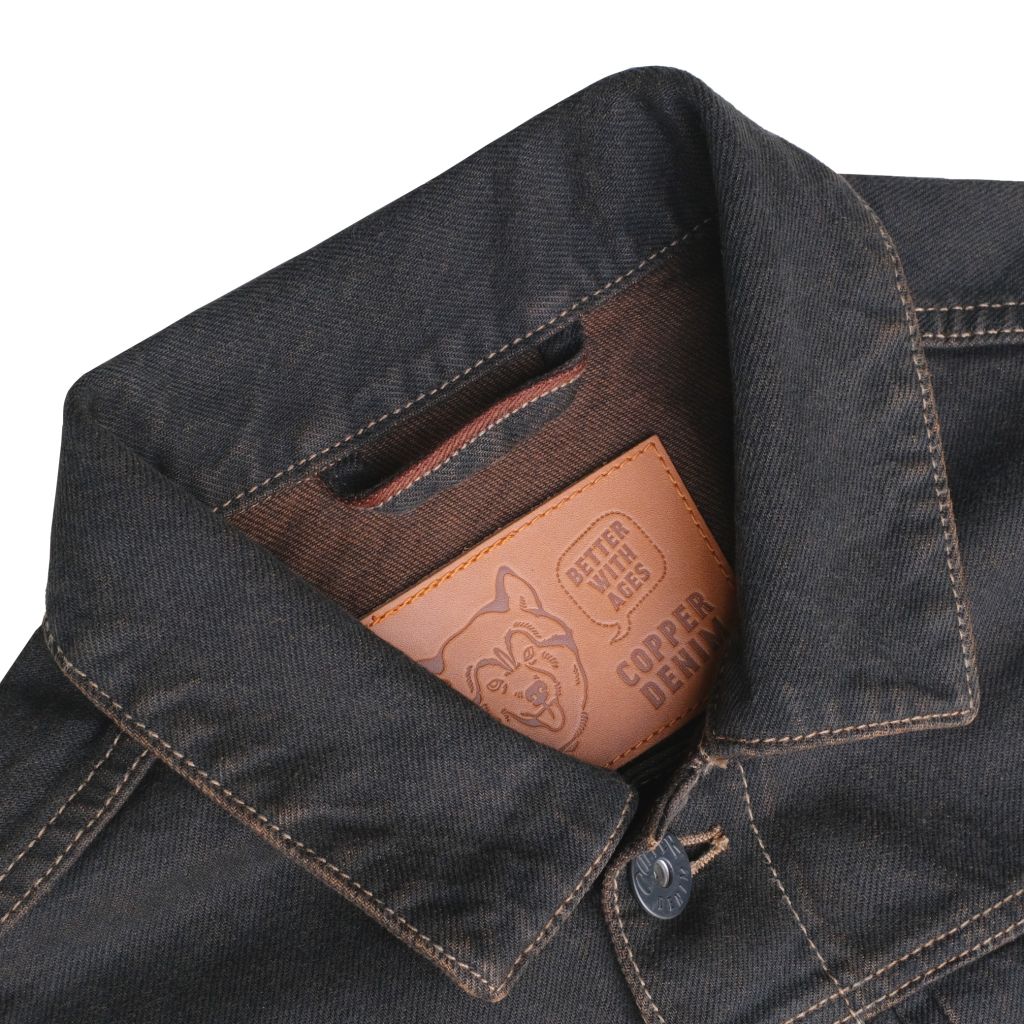 13.5oz Dark Brown Type 2 / Overdye Selvedge Denim - Regular Jacket