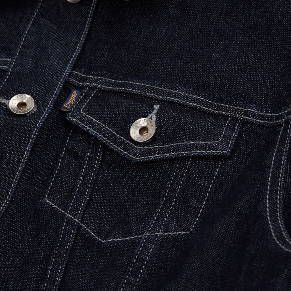 [ÁO KHOÁC NỮ] Type III - 12.5 Oz - Indigo - One Washed Selvedge Denim