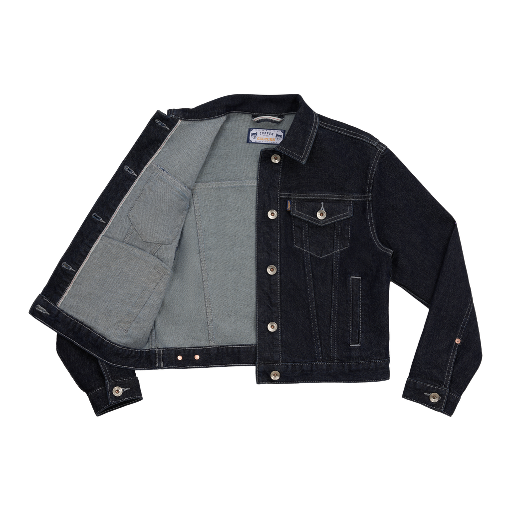 [ÁO KHOÁC NỮ] Type III - 12.5 Oz - Indigo - One Washed Selvedge Denim