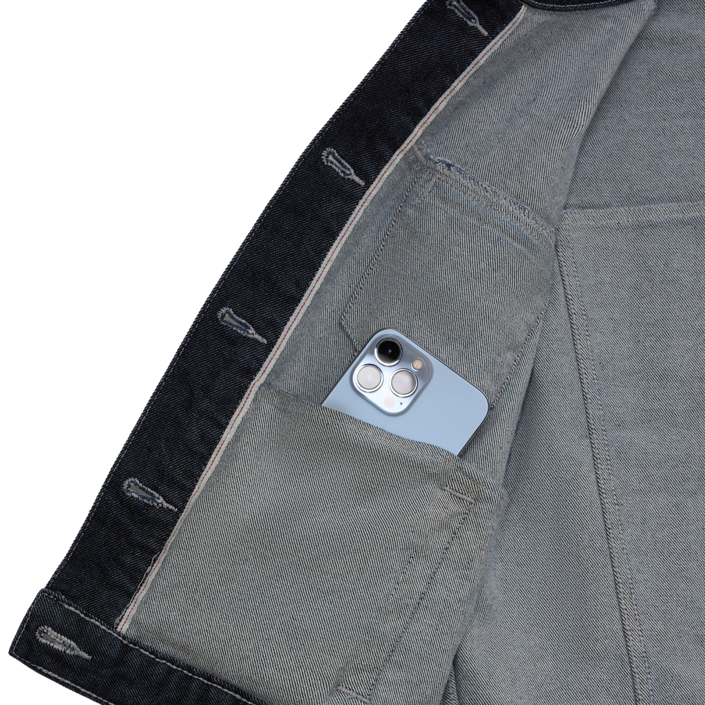 [ÁO KHOÁC NỮ] Type III - 12.5 Oz - Indigo - One Washed Selvedge Denim
