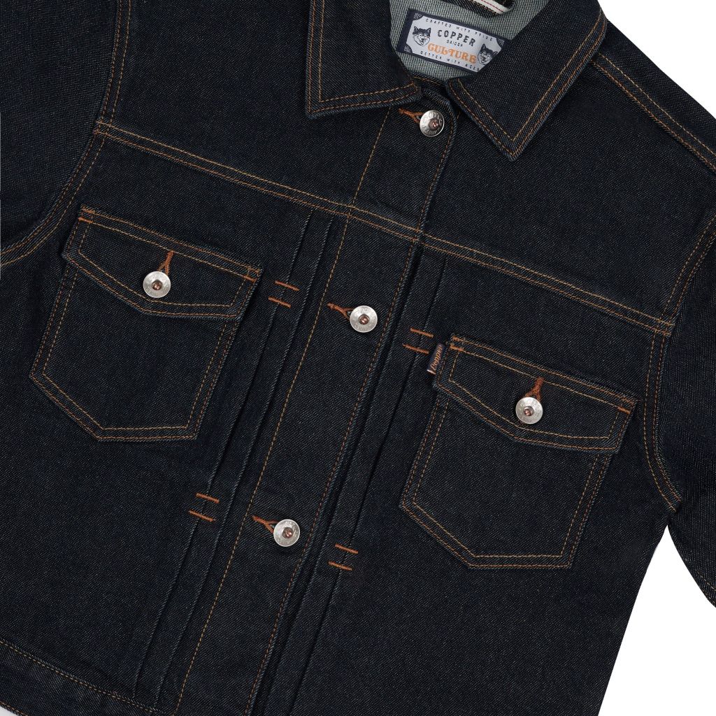 [ÁO KHOÁC NỮ] Type II - 12.5 Oz - Indigo - One Washed Selvedge Denim