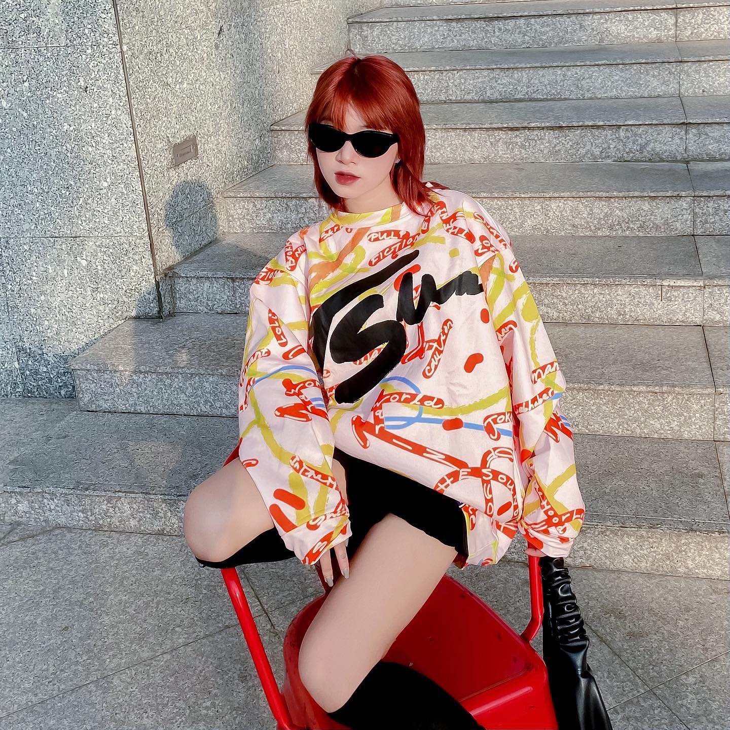 TSUN Sprinkle Sweater - Pink