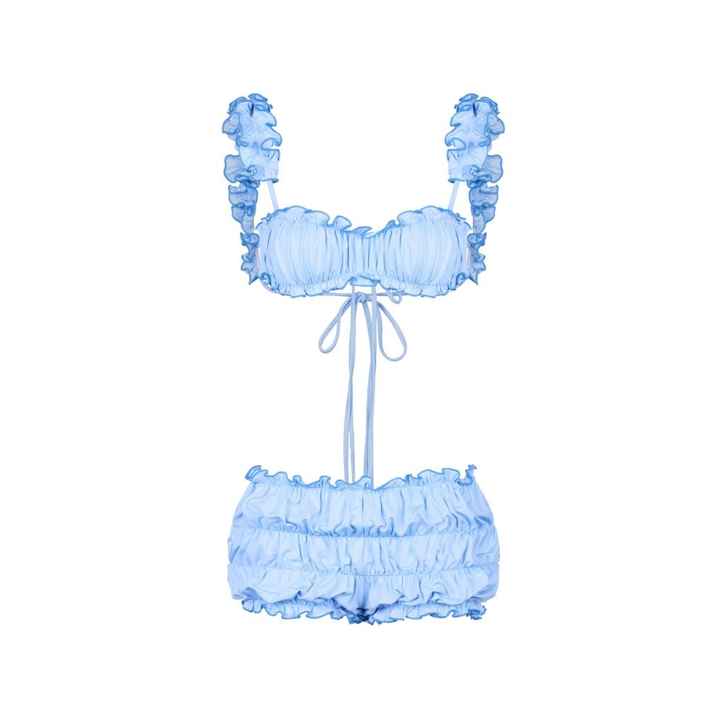  TSUN Aqua Bikini Set Blue - Set Áo Quần Đi Biển Xanh Dương 