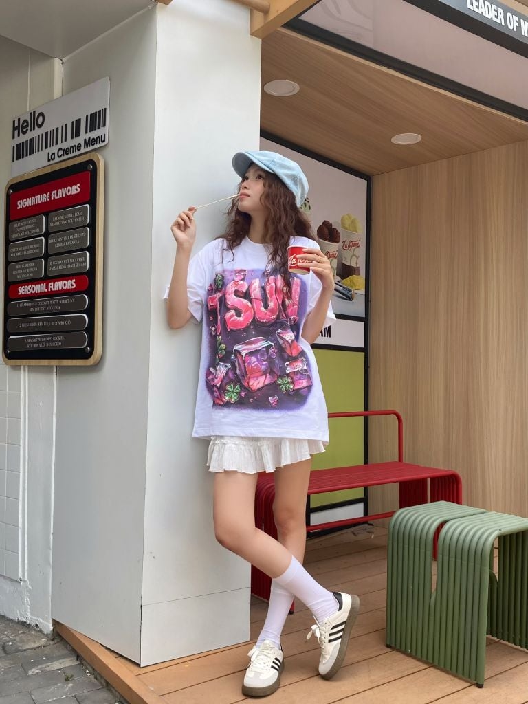  TSUN Ice Clover Tee - White 