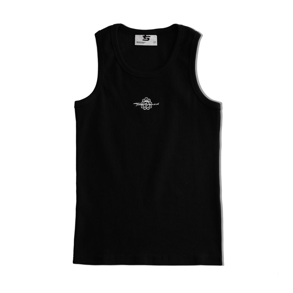  TSUN Woo Logo Tank Top - Black / Áo Ba Lỗ Nam - Đen 