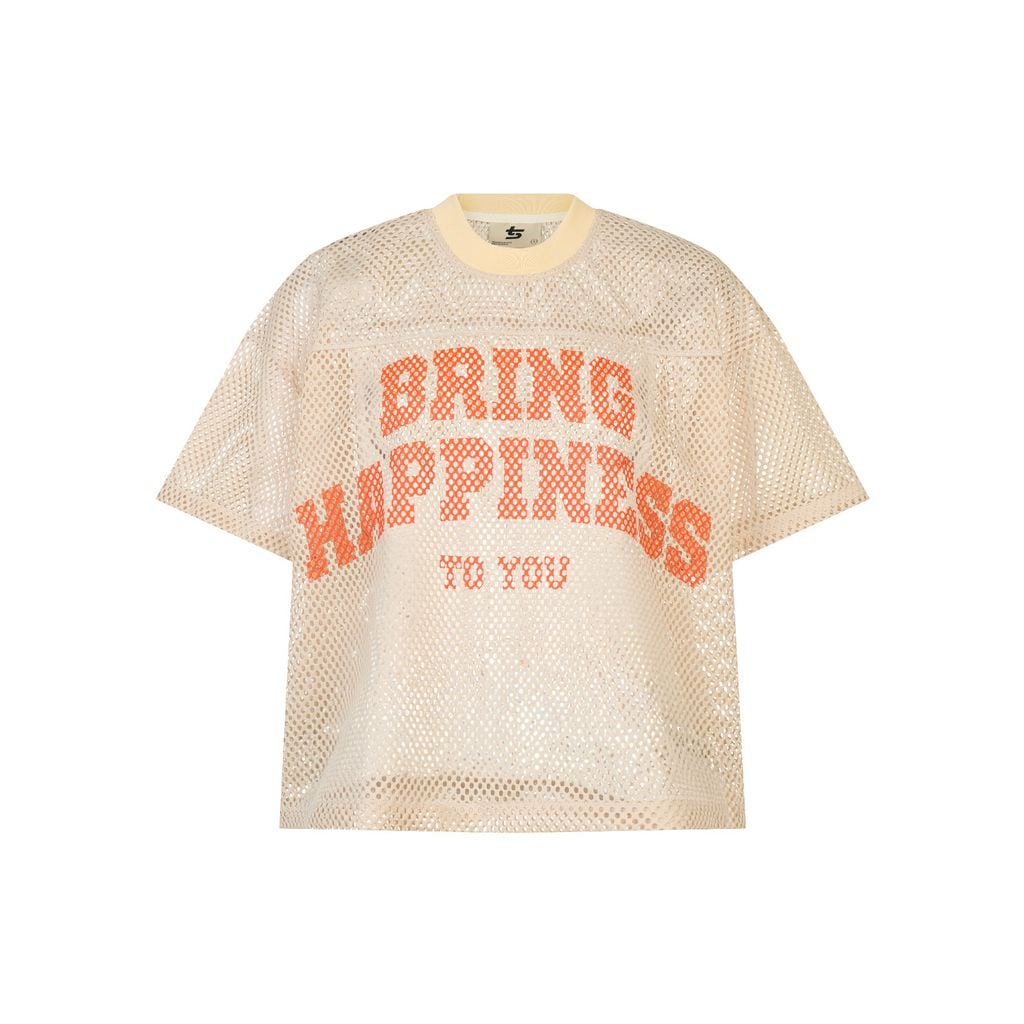  TSUN Big Mesh Jersey Beige - Áo Lưới Jersey Be 