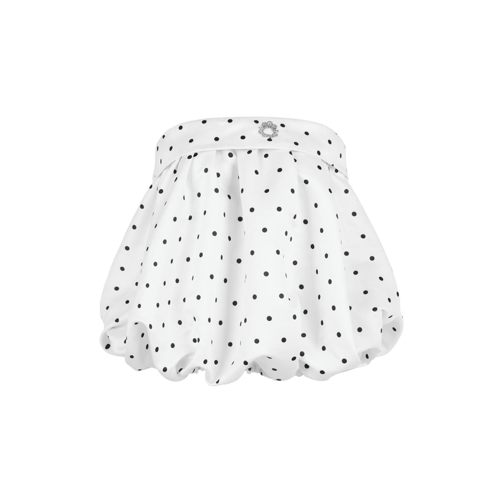  TSUN Sugar Polka Dot Baby Top - Áo Ống Bí Chấm Bi Trắng Đen 