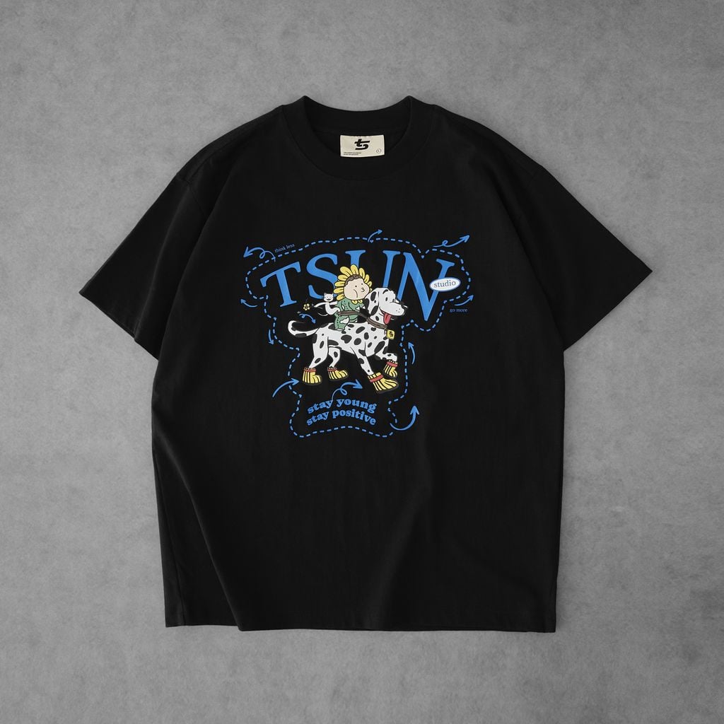  TSUN Dalmatian Tee - Black 