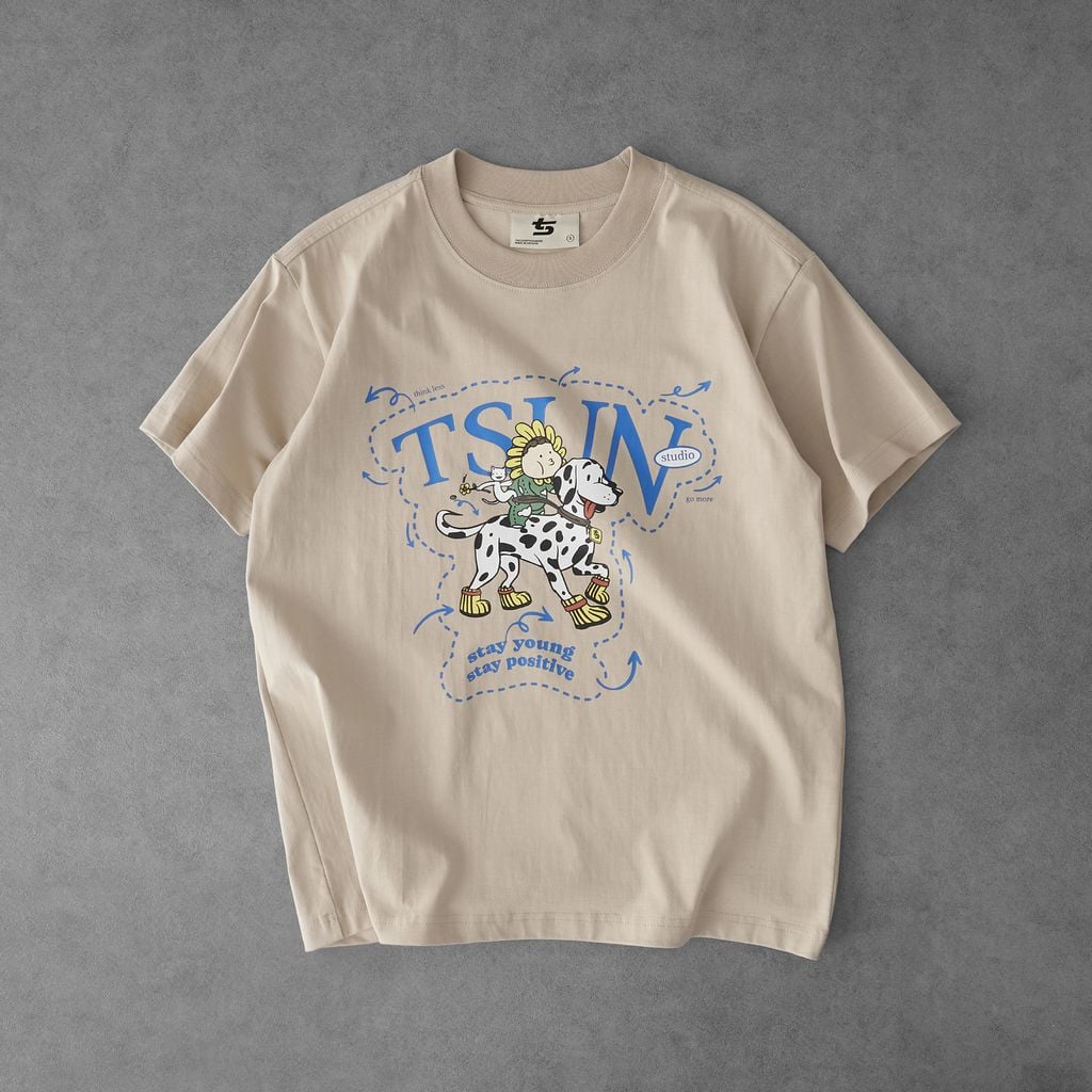  TSUN Dalmatian Tee - Beige 