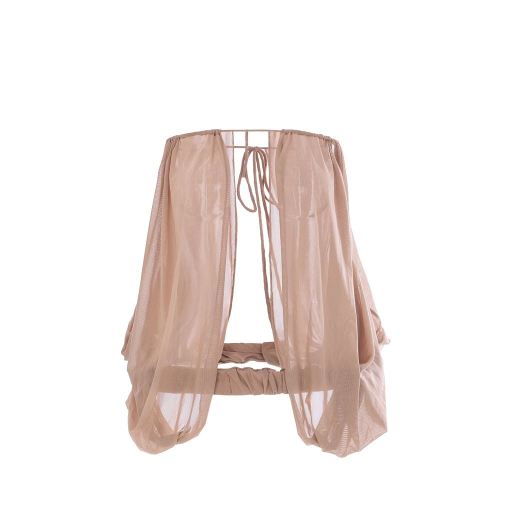  TSUN Cappuchino see-through mesh Top - Áo Lưới Xuyên Thấu Cột Dây Được Nhiều Kiểu 